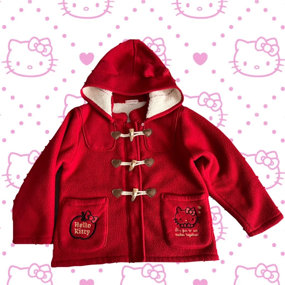 Sugarland (Sanrio) Red Fleece Pea Coat/Jacket